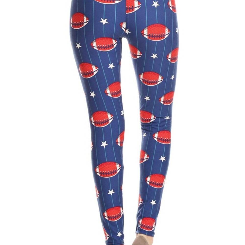 Football Print Leggings - Picture 4 of 5
